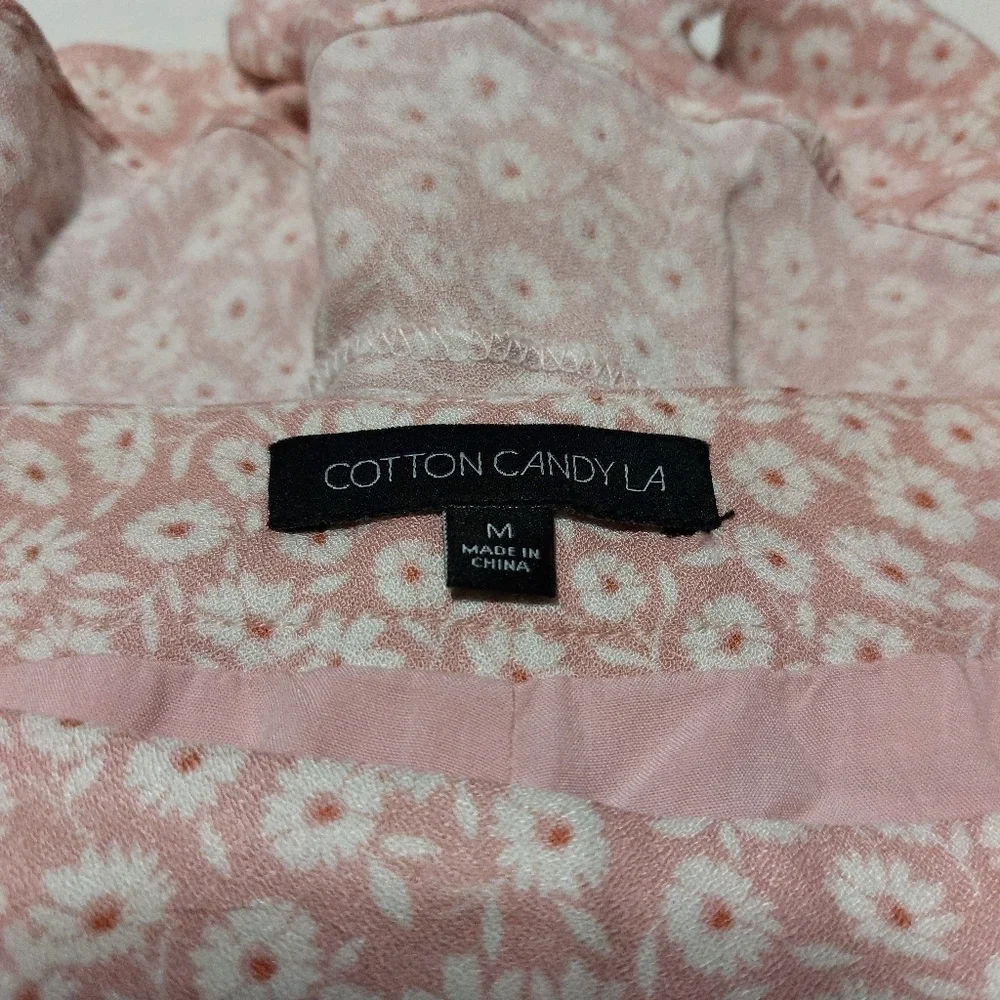 Cotton Candy LA Floral Print Faux Wrap Around Skort- size M